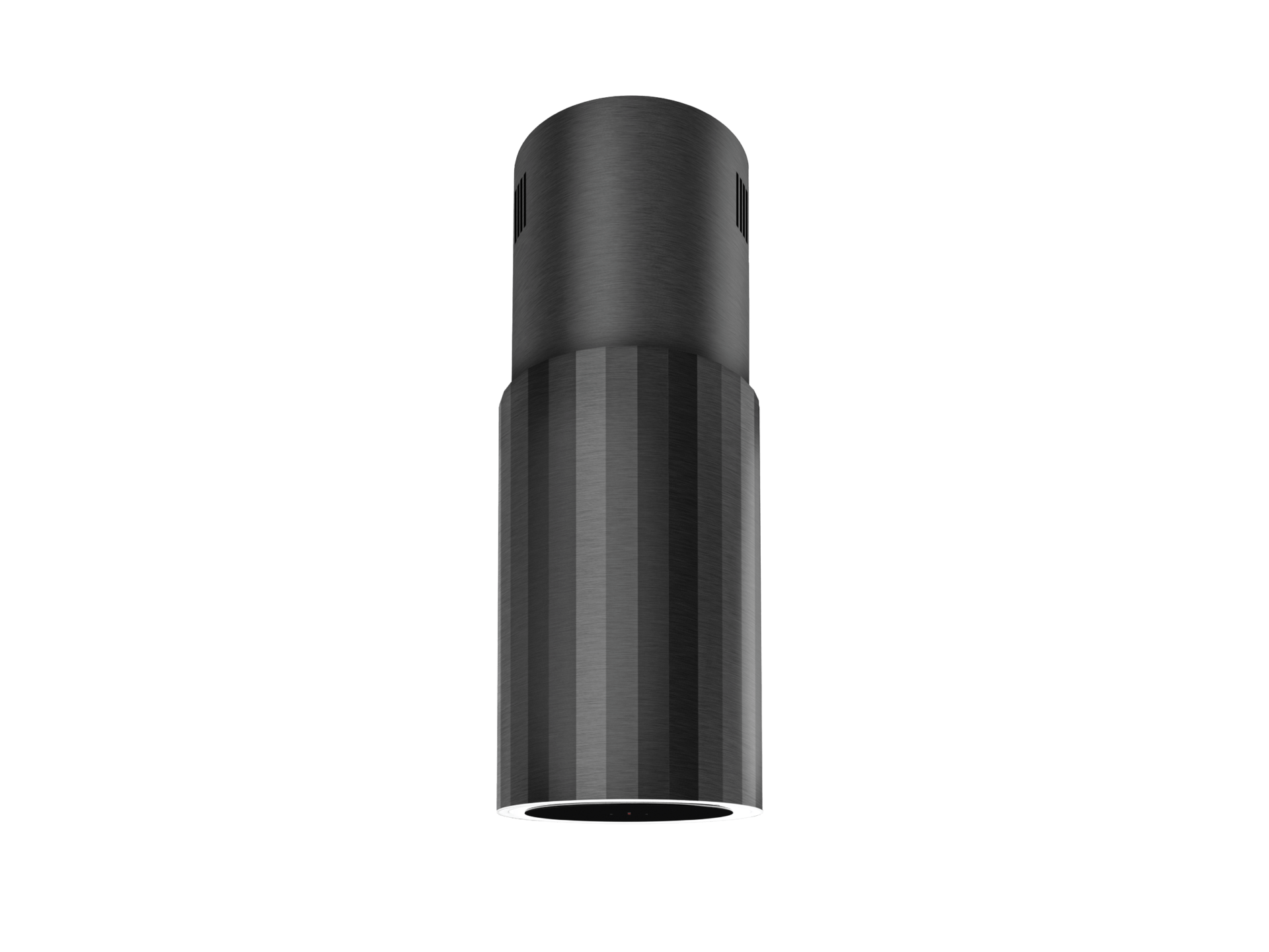 Okap wyspowy w kolorze gun-metal.