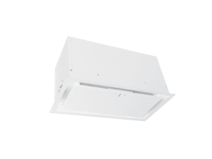 Biały okap podszafkowy Ciarko Design.