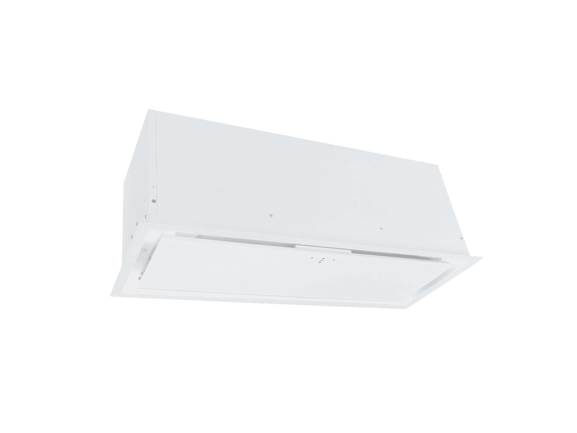 Biały okap podszafkowy Ciarko Design.
