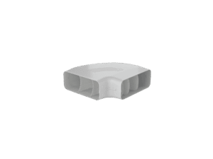Kolano płaskie horyzontalne 90 stopni 222x89 mm