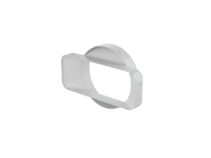 Łącznik kanału okrągłego z płaskim 222x89 mm