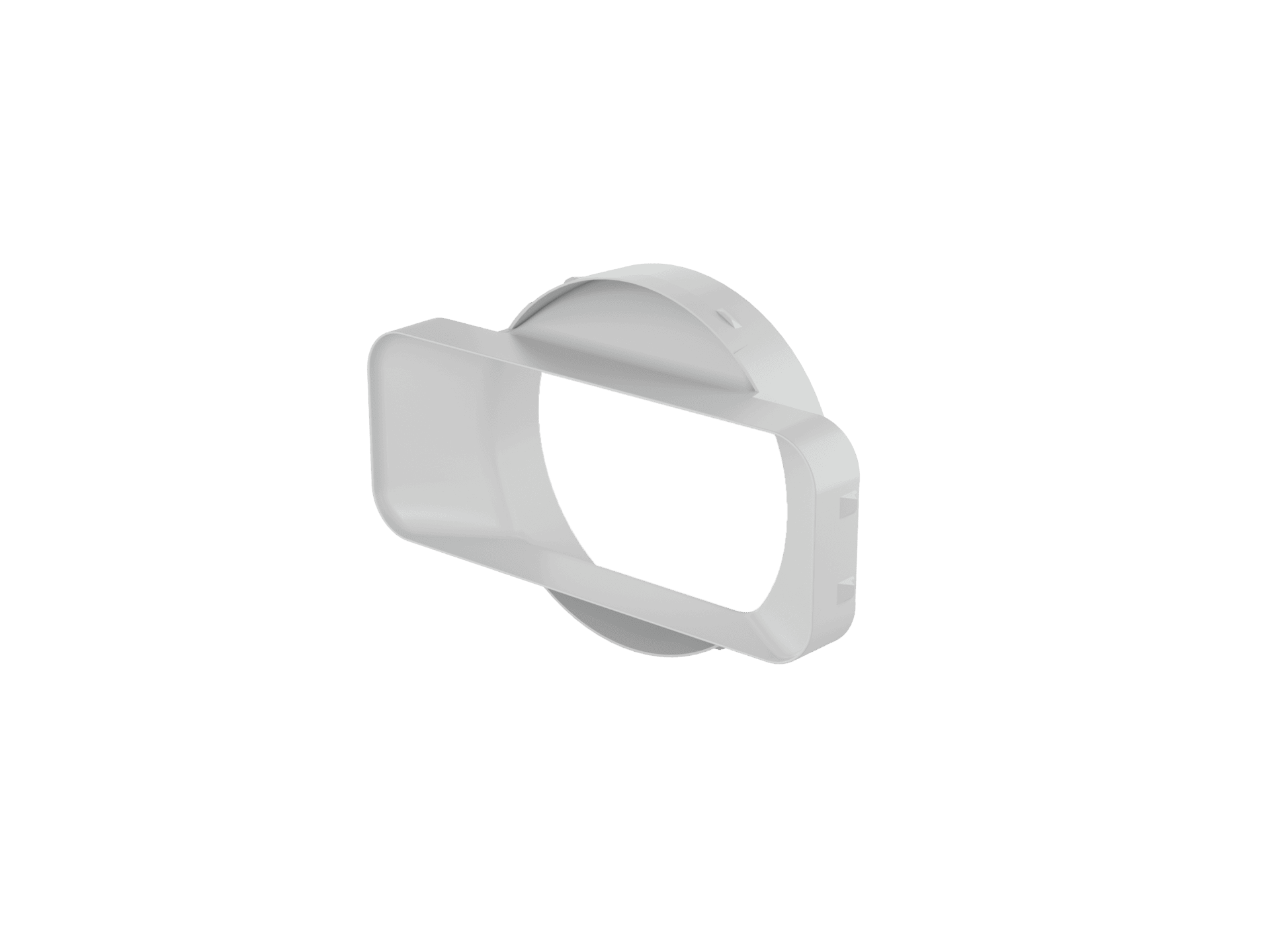 Short connector for round duct