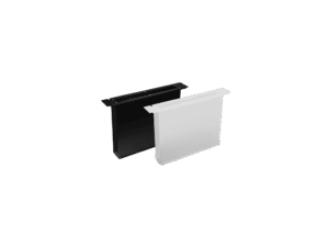 Czarno-biały okap kuchenny Ciarko Design.