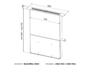 Rysunek techniczny akcesorium Space Max Joker