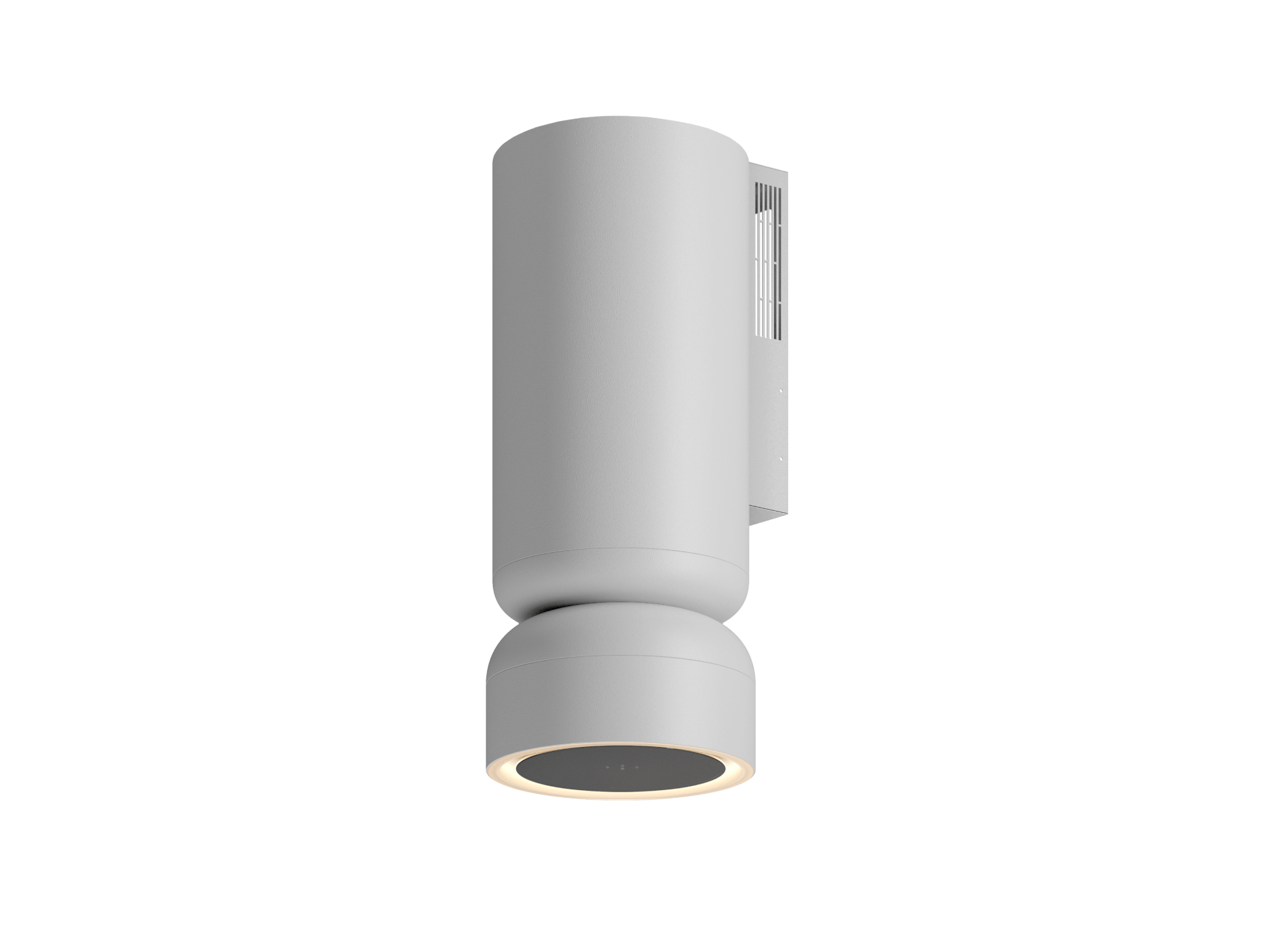 Biały okap przyścienny Ciarko Design.